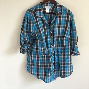 Blue Plaid Shirt